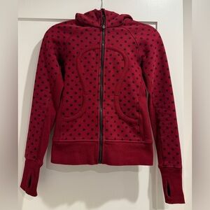 lululemon athletica Red Polka Dot Sweater